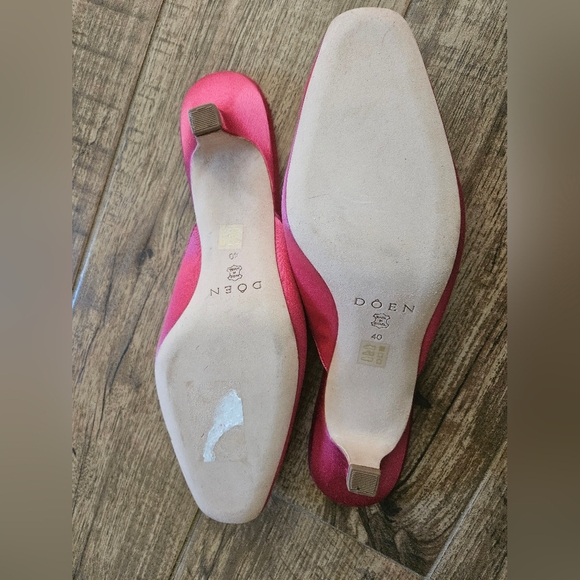 Doen Asher Mule in pink satin, 40 - Picture 10 of 12